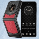 VERTU IRONFLIP RASPBERRY RED CALF BES FEE